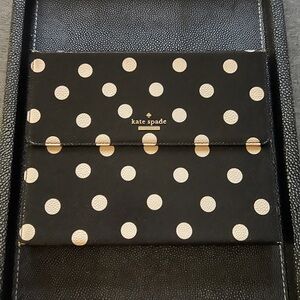 Kate Spade Black and White Polka Dot Ipad Case w/keyboard